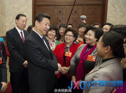 習(xí)近平江蘇代表團參加審議：婦女是“半邊天”