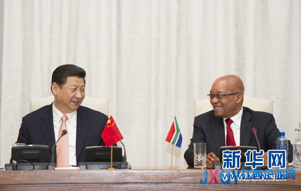 祖馬稱中國崛起為南非“提供榜樣”(圖)