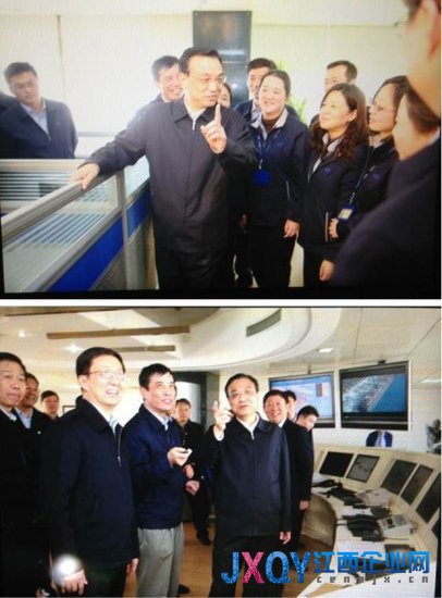 李克強(qiáng)調(diào)研上海外高橋 與碼頭工人合影(圖)